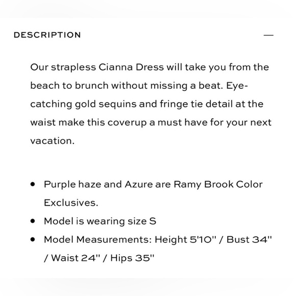 NEW Ramy Brook Cianna Dress-Size Medium-Retails for $325 - Picture 3 of 11